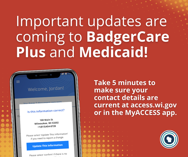 Important updates are coming to BadgerCare Plus and Medicaid! toolkit graphic