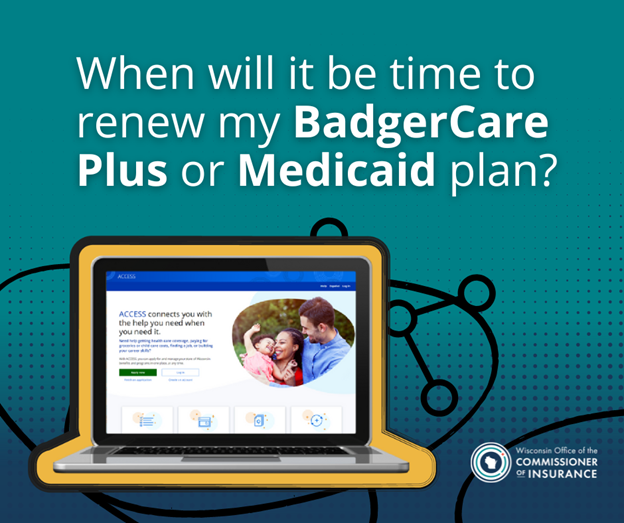 When will it be my time to renew my BadgerCare Plus or Medicaid plan? toolkit graphic